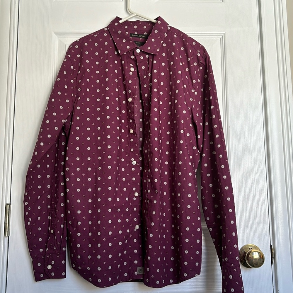 Banana Republic slim fit large button-down